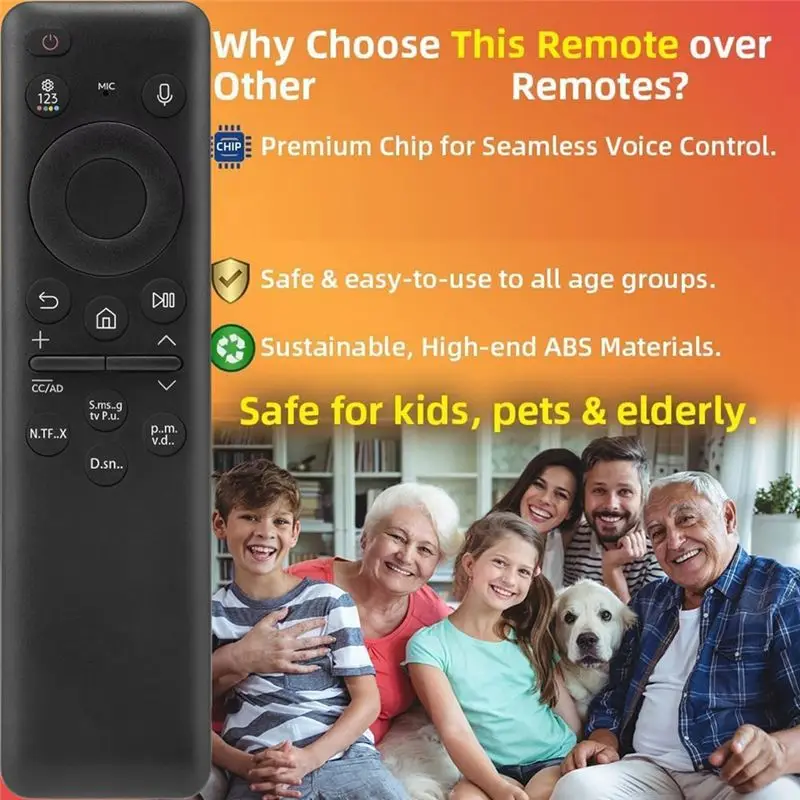 A31T Universal Replacement Remote Control for Smart TV 2019-2025 Voice Control Enabled