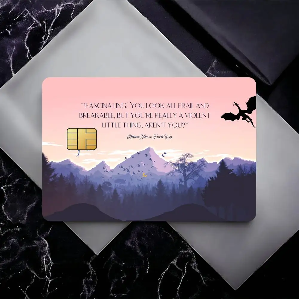 F-Fourth W-Wing Credit Card Skin Stickers for Bank Card Bus Metro Card Sticker Waterproof Gift