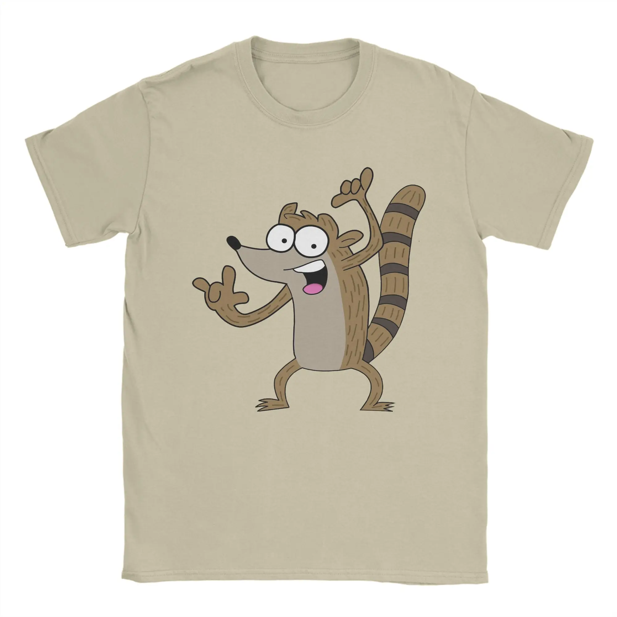 Regulars Show Rigby T-Shirt Unisex Cotton Tops Novelty  Crewneck Short Sleeve