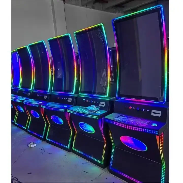 Arrival High Definition  J/C-Curved LED Cabinet Coin Operated Game Skill Machine Fire Game
