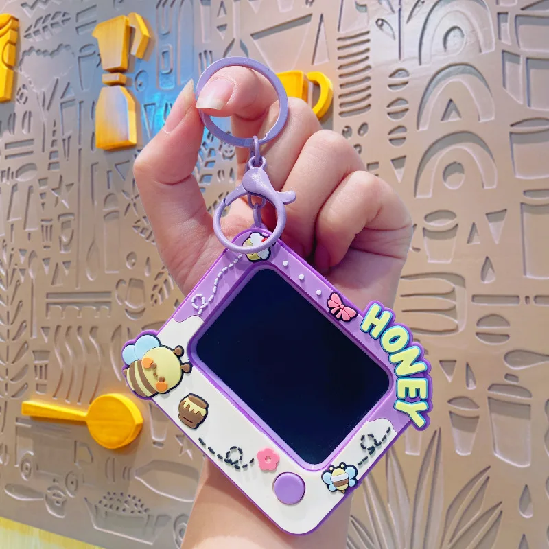 Creative Mini Graffiti Board Keychain Bag Pendant Cute Couple Car Key Chain Pendant Can Draw And Paint Board Children Toys Gifts