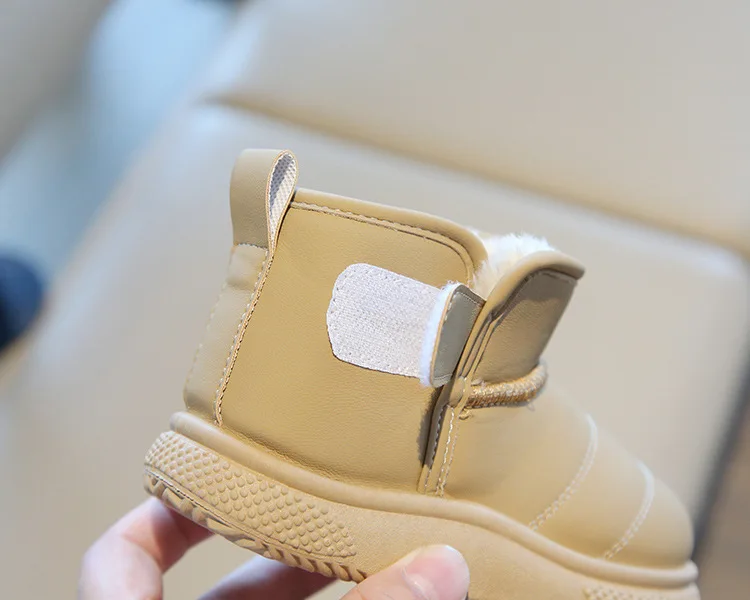 Herbst Winter Baby Jungen Mädchen Schnee Stiefel Kinder Outdoor Plüsch Schuhe Anti-Rutschig Infant Casual Schuhe Wasserdichte Kinder Stiefel – Detail 22
