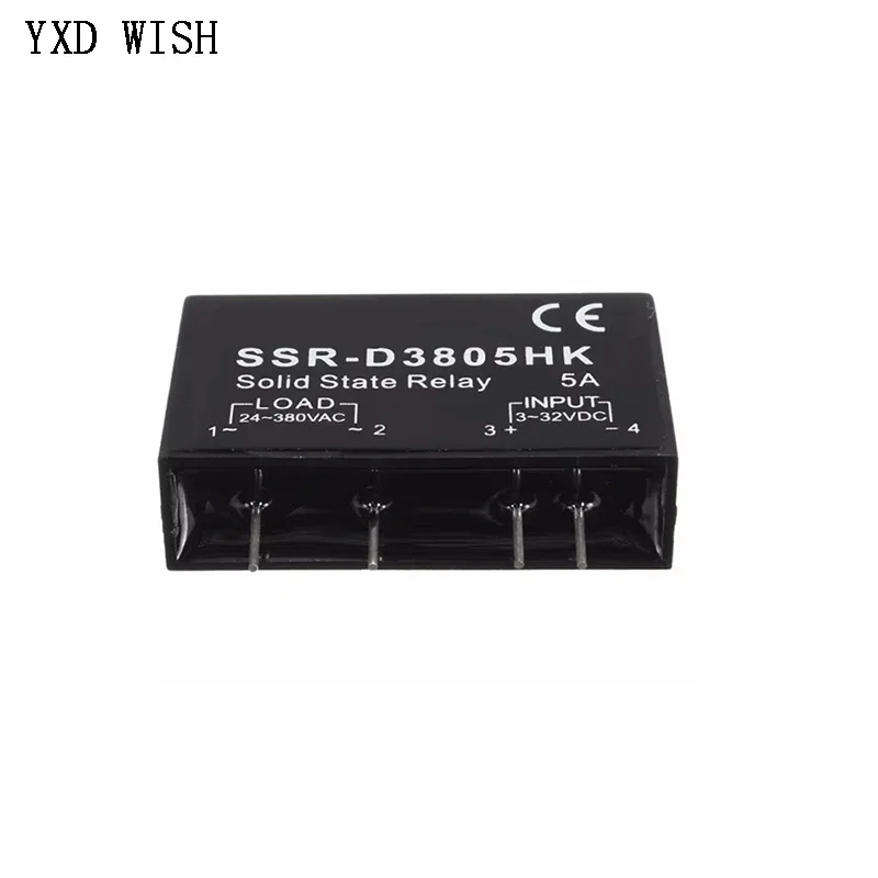 10pcs 3A 5A 8A DC-AC Solid State Relay Module SSR-D3803HK SSR-D3805HK SSR-D3808HK Solid State Relays D3803HK D3805HK D3808HK