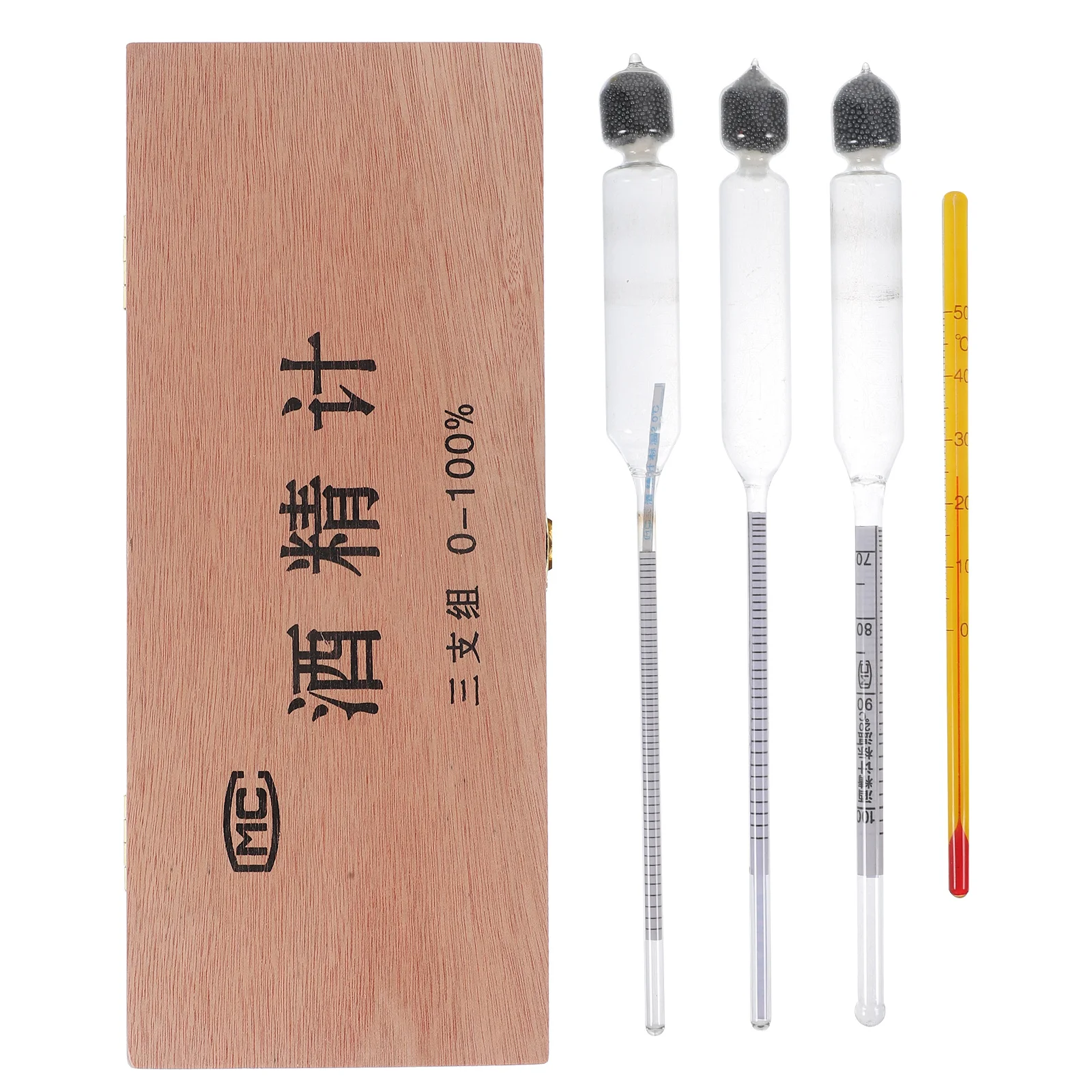 

1Set Alcohol Testing Meter Glass Wine Hydrometer for Home Brewing with Clear Scale Alcohol Percentage Tester for Liquor Whiskey