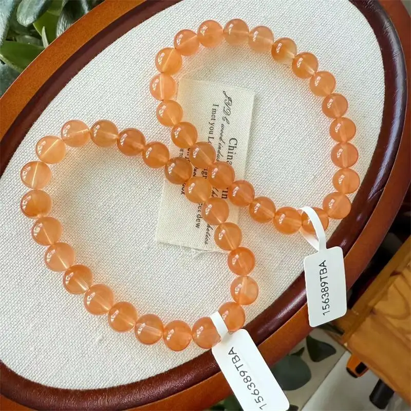 

Натуральный красный кролик, кварцевый браслет из бисера, кристалл, йога, Рейки, исцеление, фэншуй, стрейч, праздничный подарок, 1 шт., 9/11,5/13/14 мм