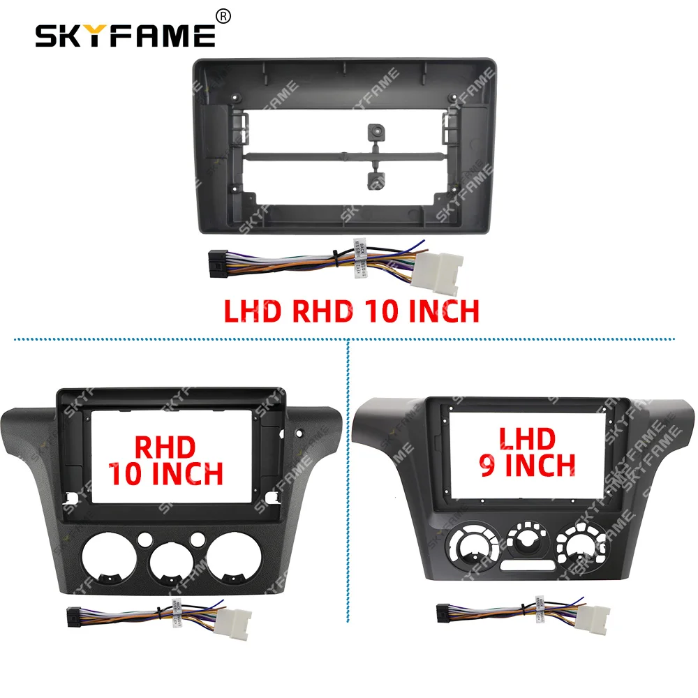 SKYFAME Car Frame Fascia Adapter Android Radio Dash Fitting Panel Kit For Mitsubishi Outlander Airtrek