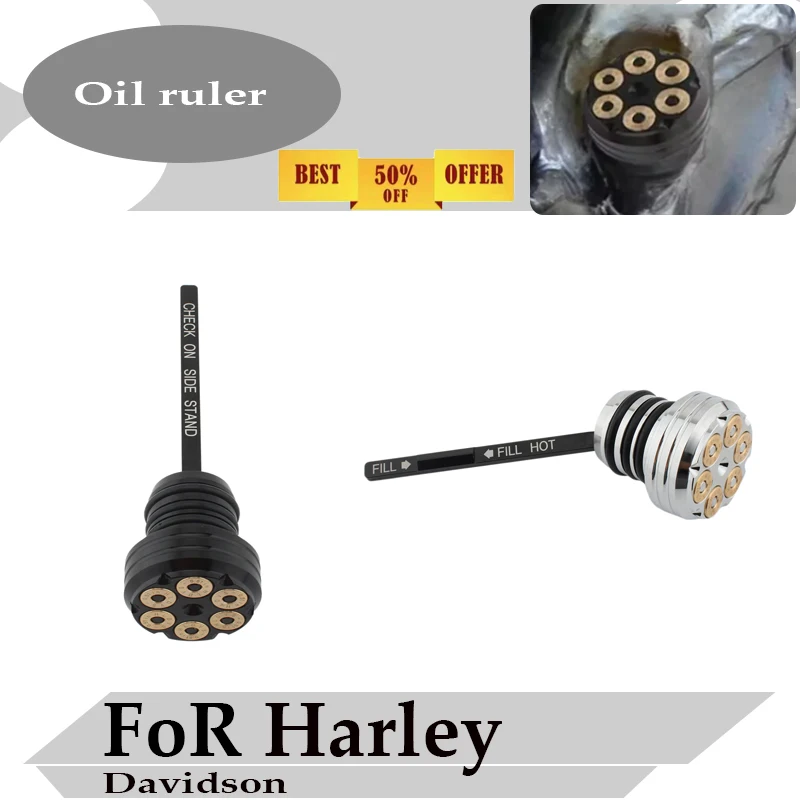 FOR Harley Davidson Fat Boy FLSTF FLSTFB FLSTFBS FLSTF-I 2000-2017 Aluminum Motorcycle Accessory Engine Precision Oil Dipstick
