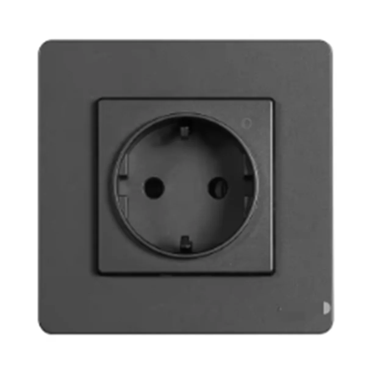 AB51 Tuya ZigBee Smart Socket EU Wall Embedded Outlet Energy Monitor Indicator App Remote Control for Home Grey