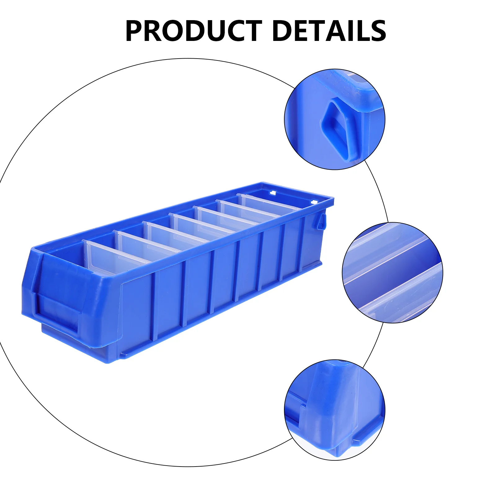 2 Pcs Parts Box Screw Toolbox Classification Case High-density Polyethylene Storage Organizer Component Workshop