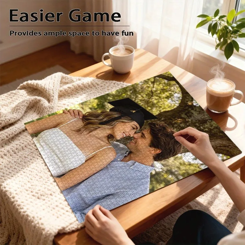 35/300/500/1000pcs Personalized Custom Photo Puzzle Wedding Photos For Festivals Parties Weddings Birthdays Holidays