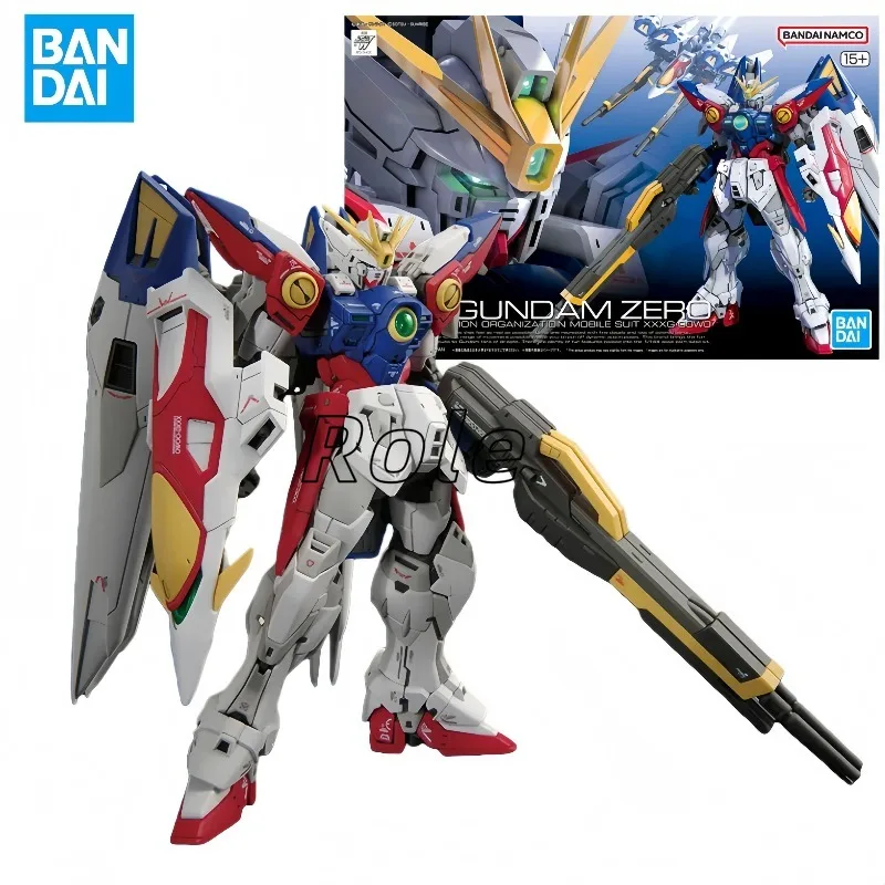 

【In Stock】Bandai RG 1/144 Wing Zero Model Kit Animation Action Fighter Assembly Model Collection Toy Gift Collection