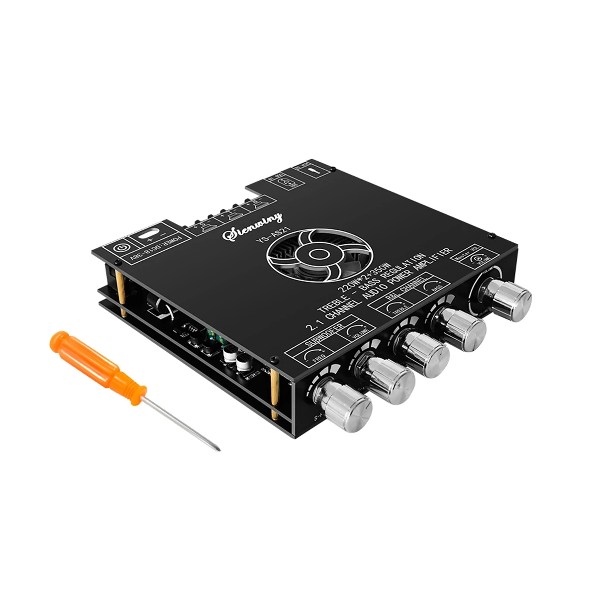 B03B-YS-AS21 2.1-Channel Bluetooth Digital Amplifier Board TPA3251 220Wx2+350W High-Bass Adjustment Subwoofer Audio Module