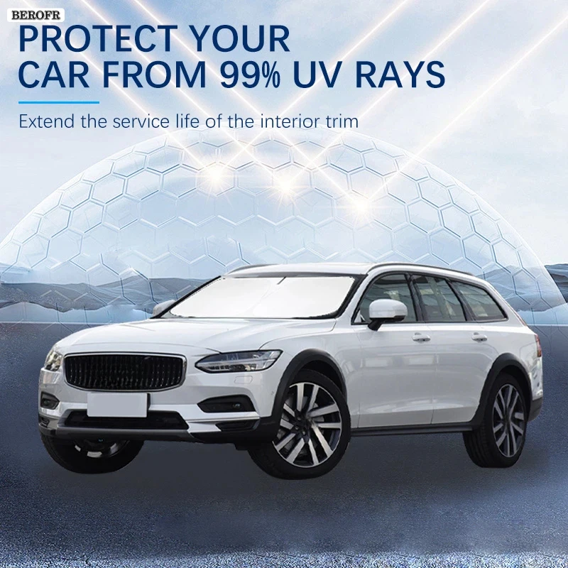 

For Volvo V90 Travel Edition V90CC Summer Car Accessories Car Windshield Sun Shade Covers for Front Window Sunscreen UV Parasol