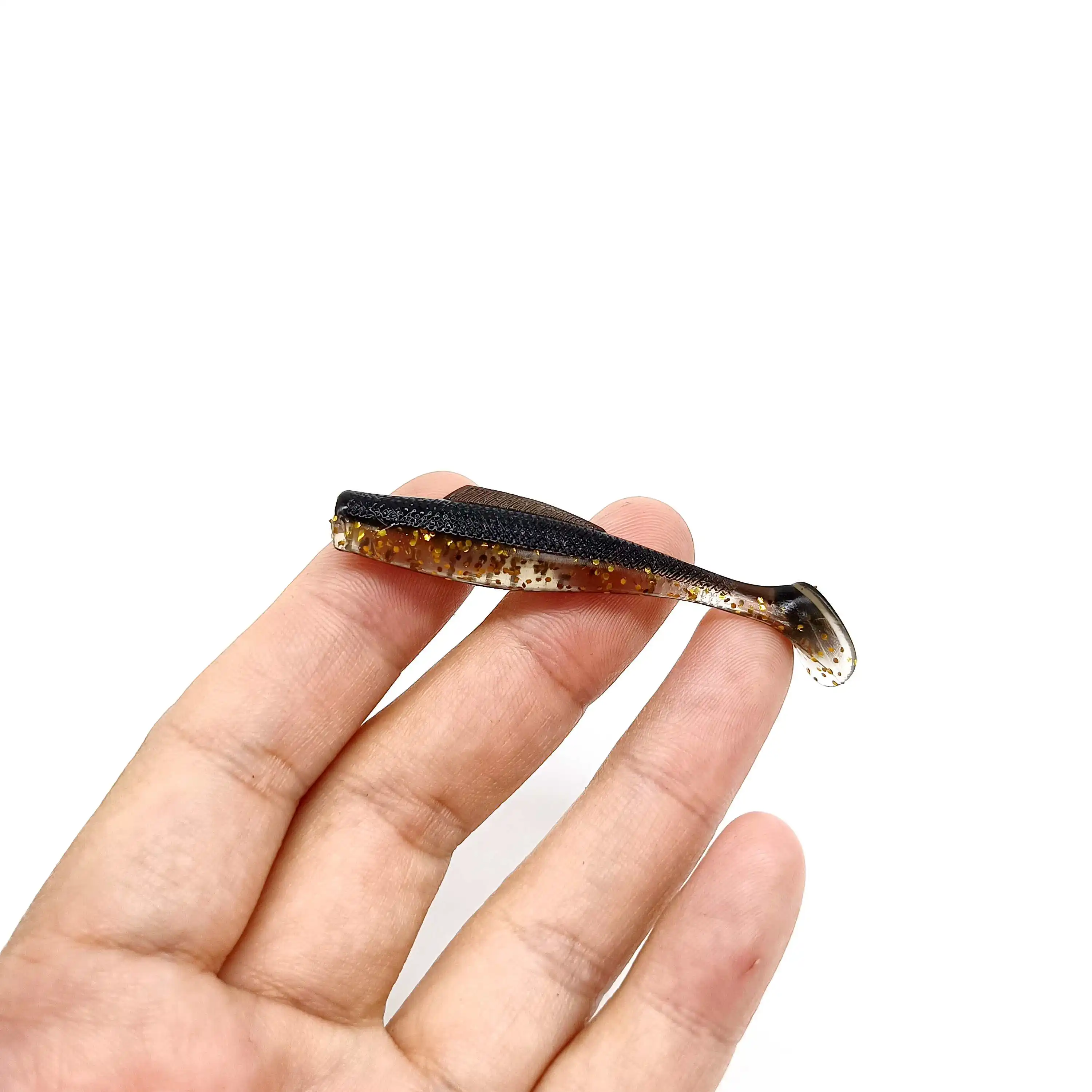 Duoduoyu 6pcs neuer tpe weicher Angel köder 1,7g/60mm T-Schwanz weicher Silikon Swimbait Wobbler für Hecht Bass Shad Angel gerät – Detail 11