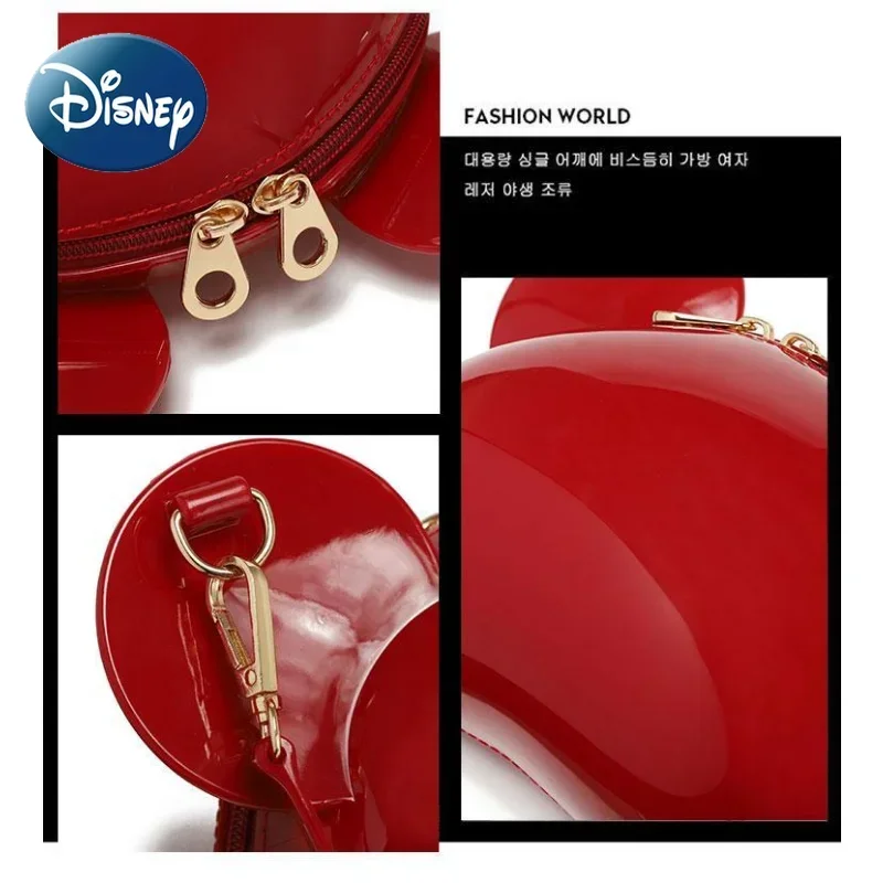 Disney Mickey Mouse Crossbody Bag for Girl Fashion Cartoon Cute Handbag Large Capacity Women\'s Shoulder Bag Luxury Designer