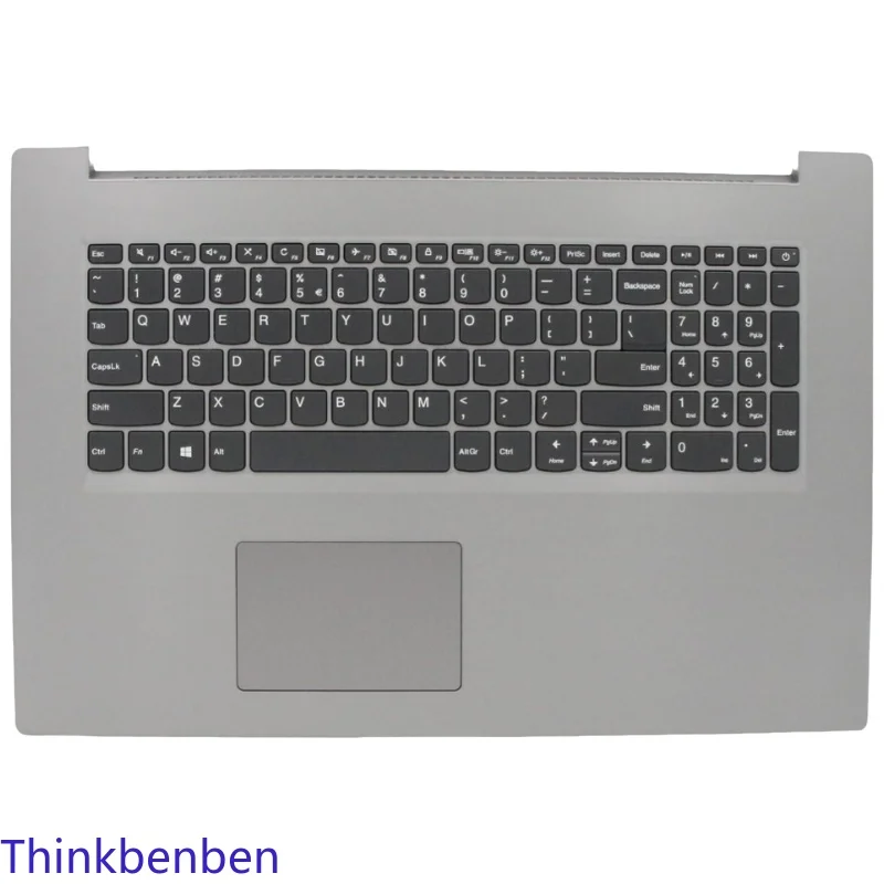 

Grey Upper Case Palmrest Shell Cover Keyboard For Lenovo Ideapad L340 17 API IWL 5CB0S17184