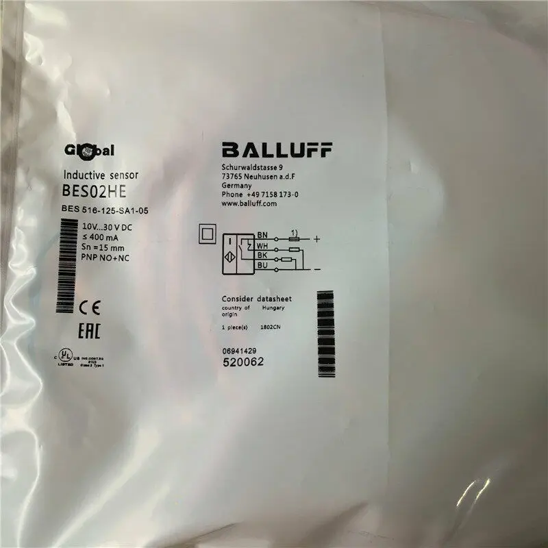 

Новый бесконтактный переключатель balluff BES 516-125-SA1-05, быстрая доставка # YP1