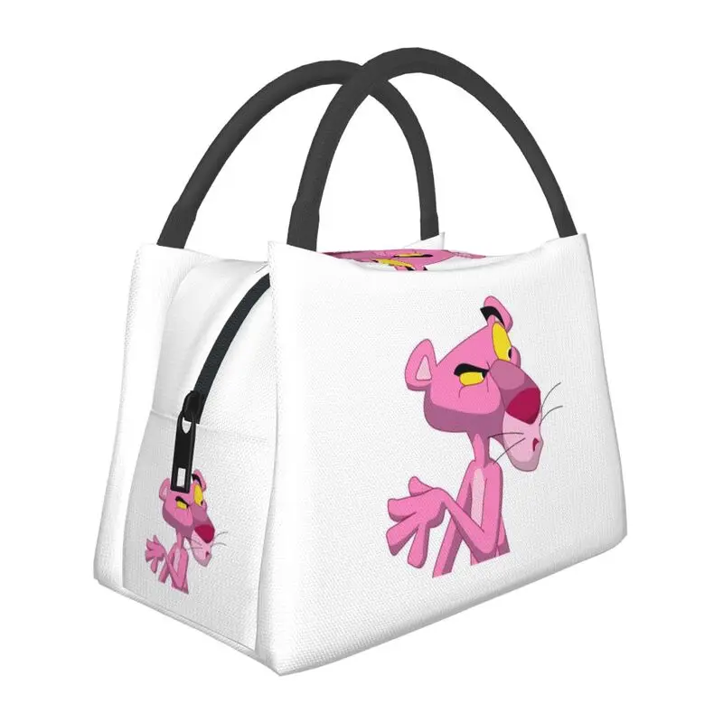 

Персонаж мультфильма розовая пантера термоизолированные сумки для обеда женские с леопардовой головой многоразовая сумка для обеда многофункциональная коробка для еды