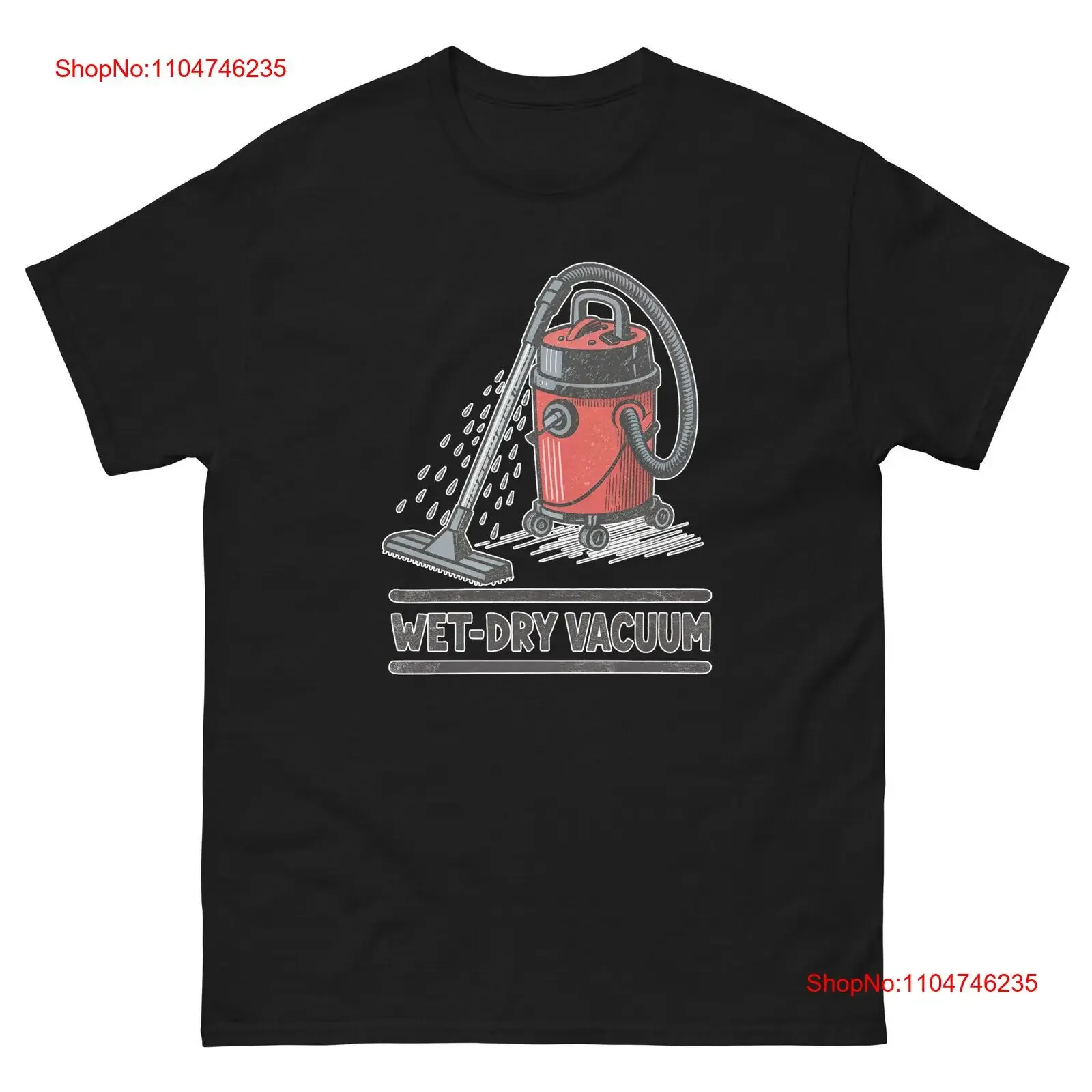 Wet Dry Vacuum Home Appliance Electronics T Shirt vintage Washed designer clothes fashion Versatile Casual graphic Slightly