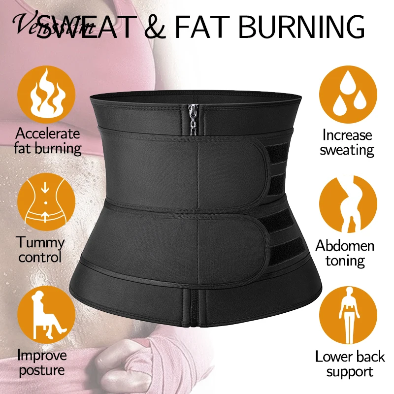 Vensslim-ウエストトレーナーネオプレンベルト、減量シ - Sweat Waist Trainer Belt Neoprene のレビューと価格