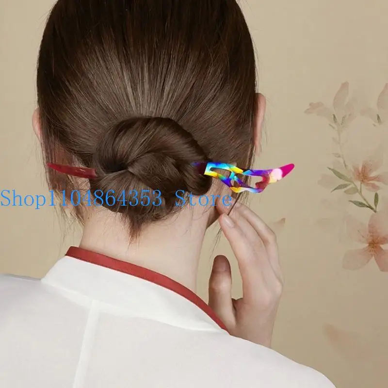 652F Holographical Vintage Hair Silicone Mold Hairpin Hair Clip Resin Molds Keychain Crystal Epoxy Jewelry