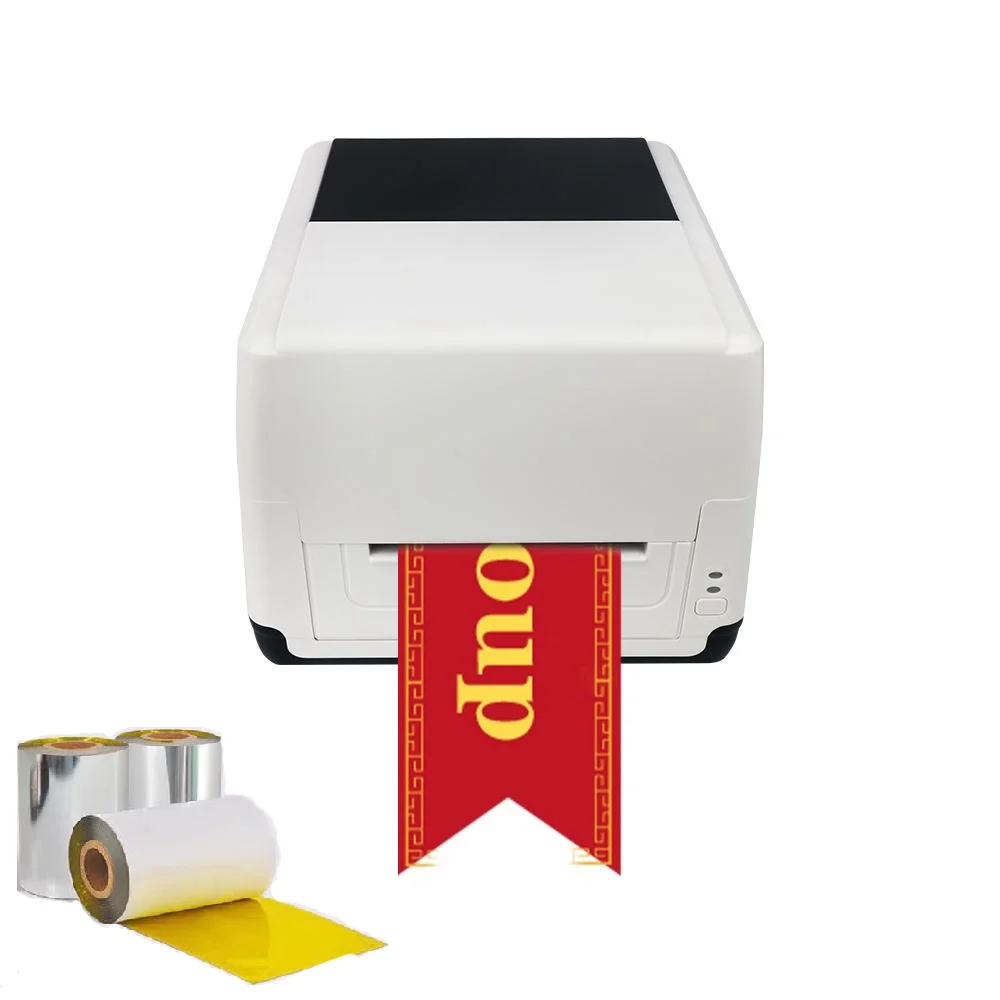 Nastro inchiostrato per stampante oro brillante 30 55 60 90 110mm Regali/Biglietto d'auguri/Nastro in raso Stampante per codici a barre Rotolo di nastro a trasferimento termico