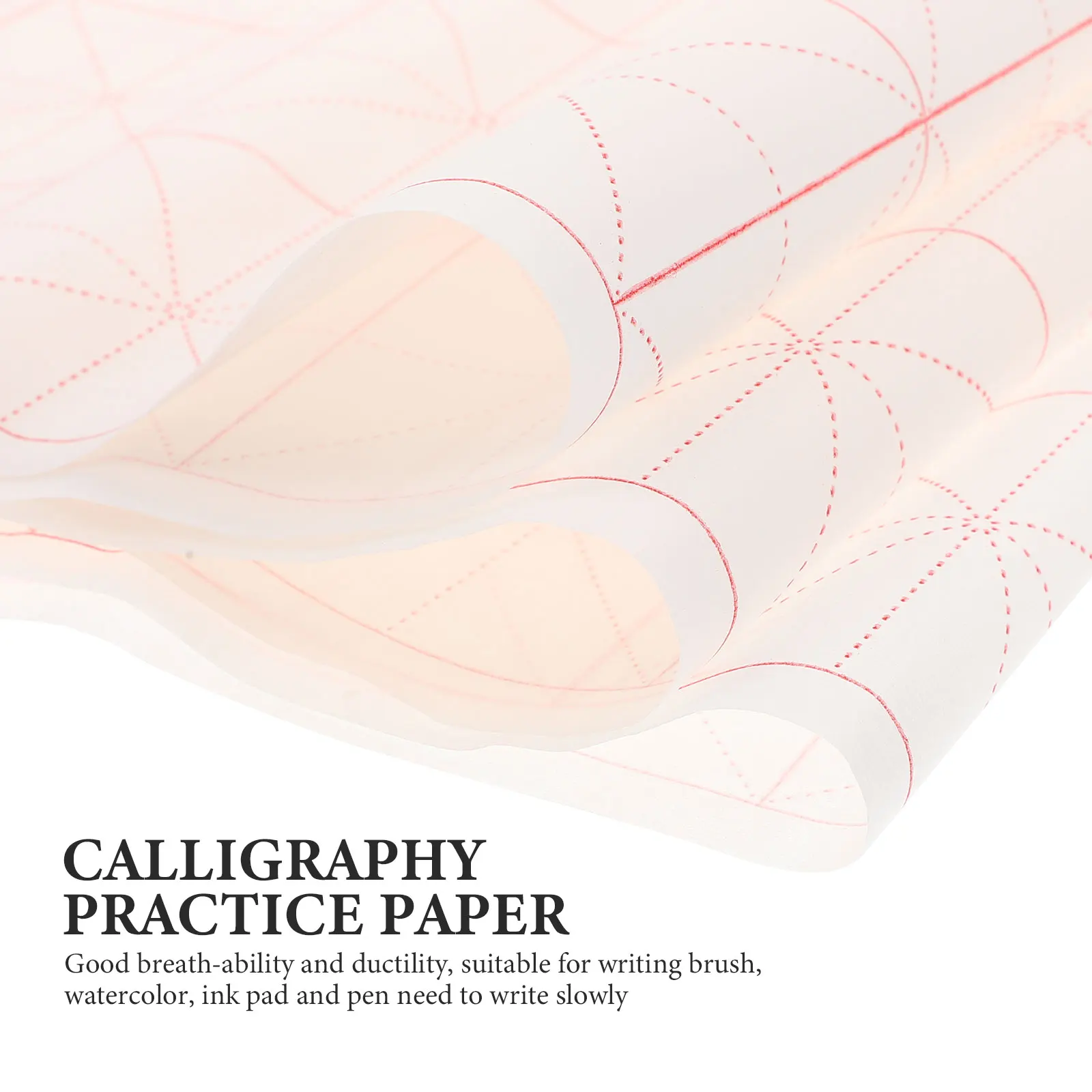 

100 Pcs Grid Rice Paper Calligraphy for Writing Water Chinese and Painting Tools China Chinoiserie