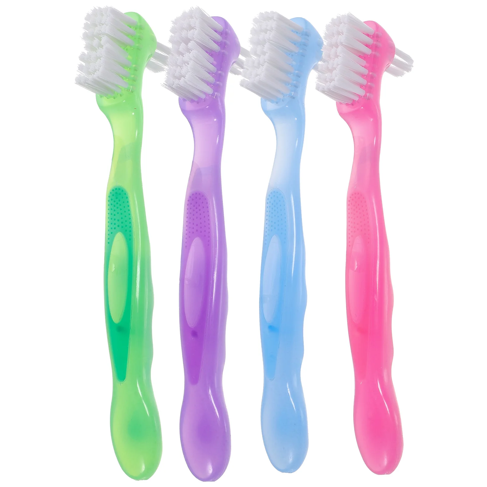 

4 Pcs False Toothbrush Oral Cleaning Small Retainer Tools Gum Pocket Nursing Teeth