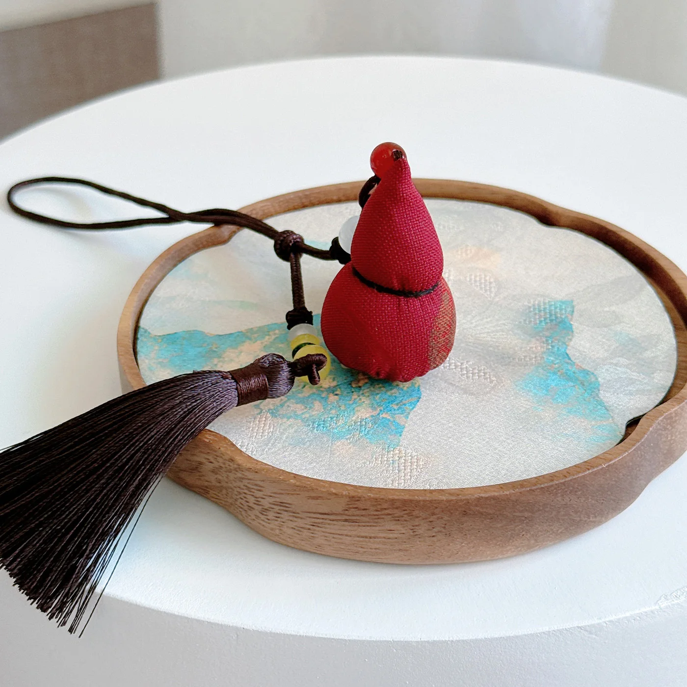 Xiangyunsha القرع الداخلية سيارة قلادة جالبة للحظ للحقائب 100% الحرير الطبيعي الحرفية والإبداع اكسسوارات النمط الصيني