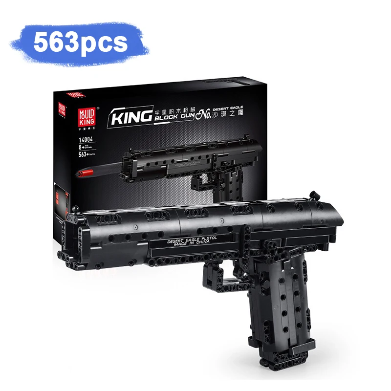 

14004S Desert Eagle 563pcs Assembled Building Blocks Bricks Guns Series Model Kids Toys Boys Birthday Gifts