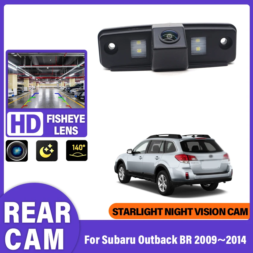 CCD HD Fisheye Rear View Camera For Subaru Outback BR 2009 2010 2011 2012 2013 2014 Car Reverse Parking Monitor Night Vision