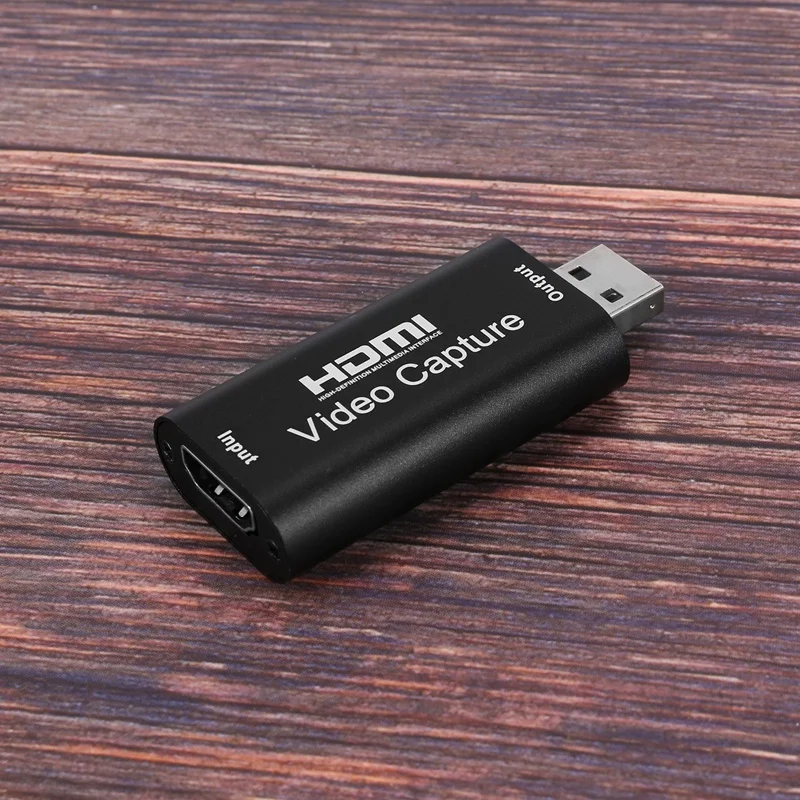 การ์ดจับภาพวิดีโอและเสียงไปยังบันทึก USB 2.0 1080P 4K ผ่านกล้อง Action Camera กล้องวิดีโอ DSLR เพื่อความละเอียดสูง