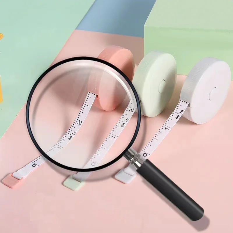 60 Inch Retractable Soft Tape Measure Double-Sided Body & Fabric Measuring Ruler for Sewing Tailoring Knitting Craft - Detail 1