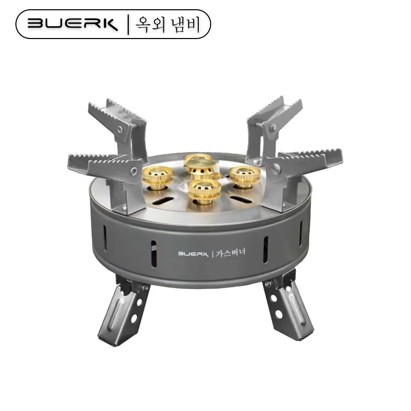 BUERK Portable Camping Gas Stove 13800W High Pressured Propane Butane Gas Burner Outdoor Emergency Stove With Piezo Ignition