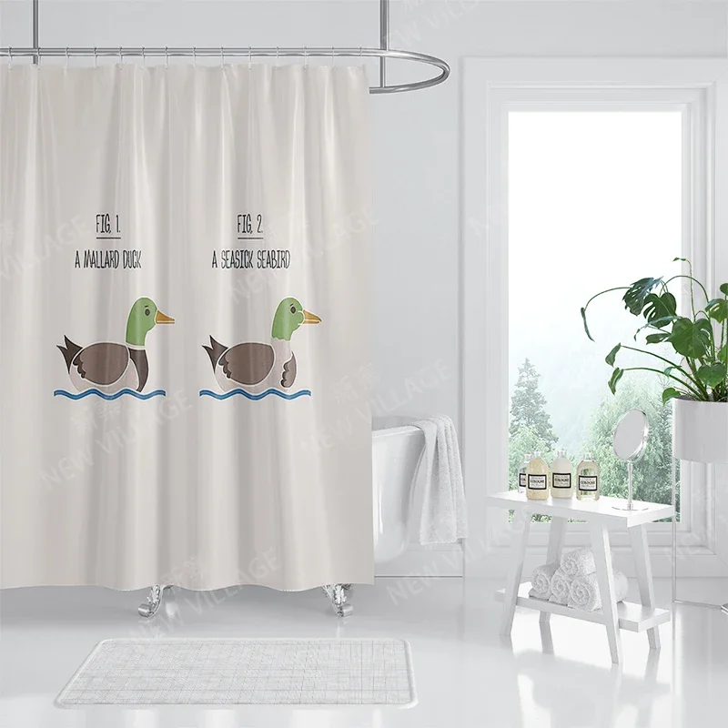 Waterproof fabric shower curtain Bathroom curtain accessories 180x200 Bath curtain for shower 240*200 cartoon cute decor 240x200