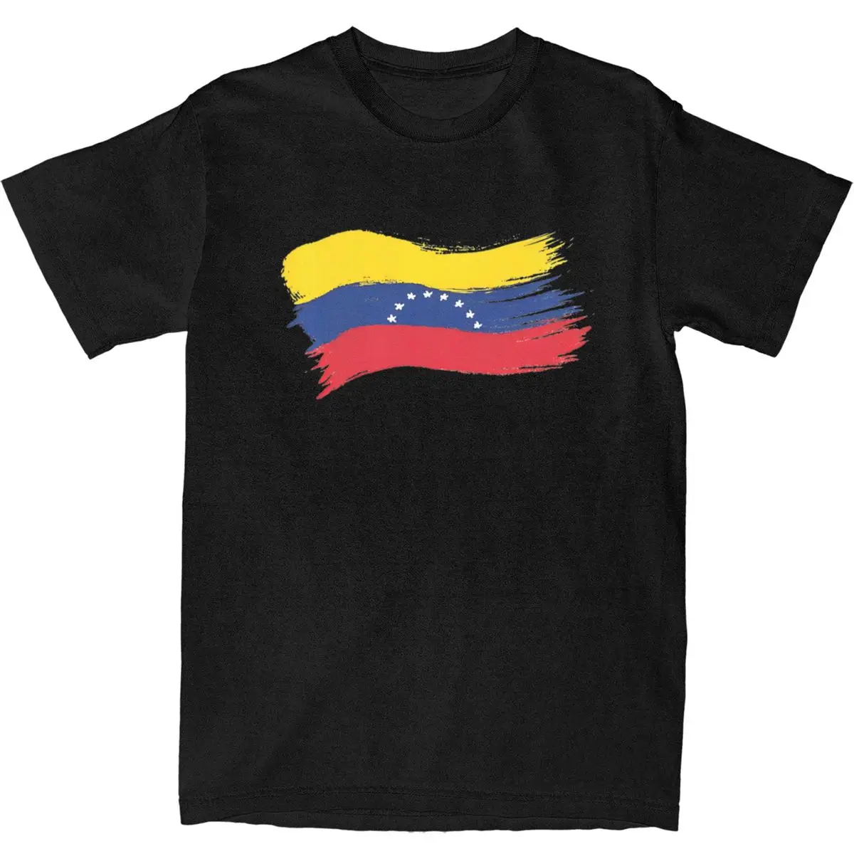 Venezuela Flag T-Shirt Mens Y2K Casual Cotton T-Shirts Beach O-Neck Trending Tee Shirt Custom DIY Oversized Clothes