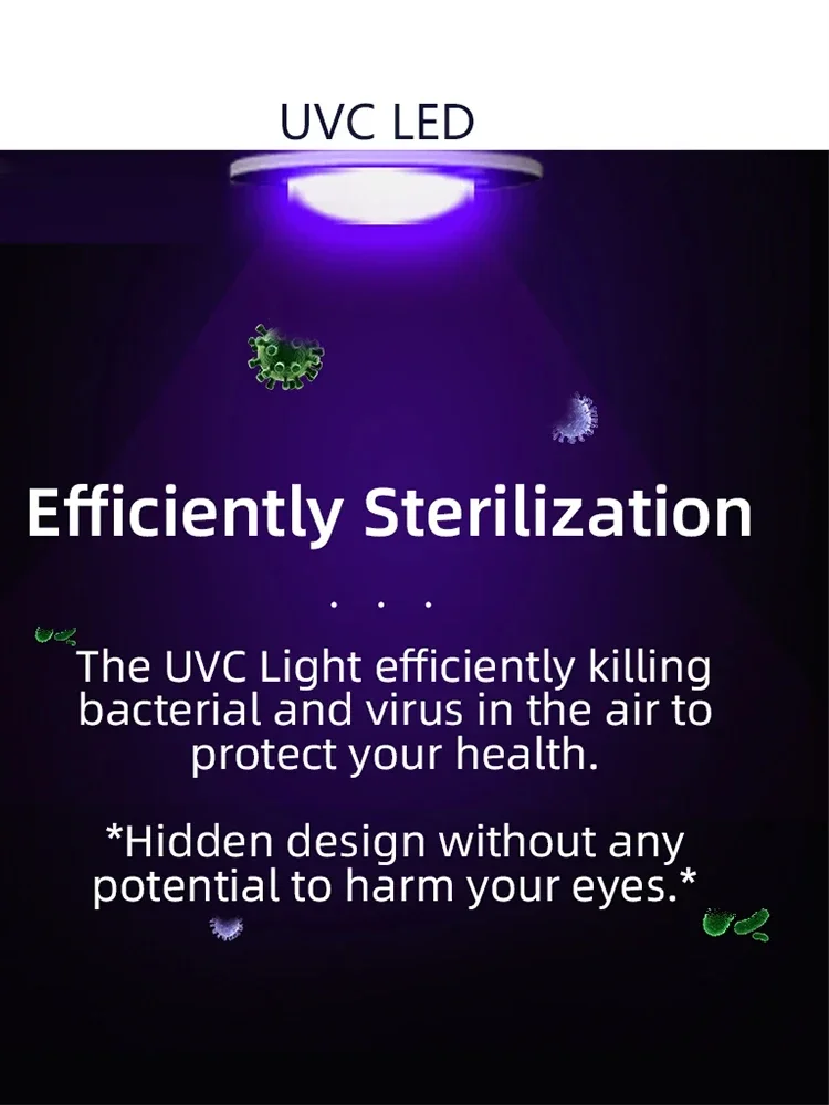 Purificatore d'aria per animali domestici Eliminatore di odori di ozono per odori forti Rimozione di odori al 99% Luce UV agli ioni negativi 3 modalità Ionizzatori d'aria