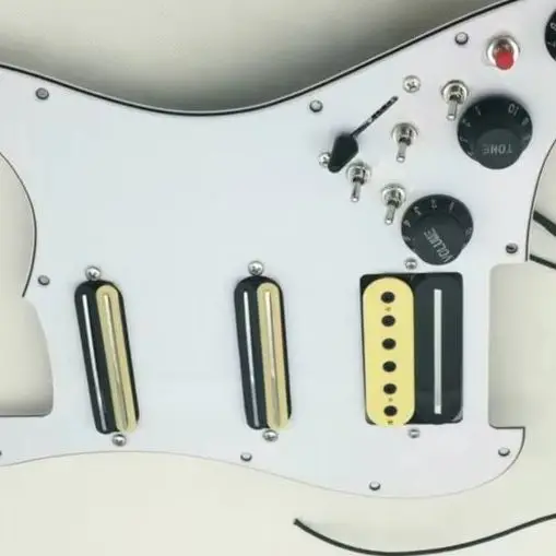 Best Offer Alnico 5 HSS Wiring Harness  Prewired loaded Pickguard Guitar Pickups Humbucker Pickups For Electric Guitar