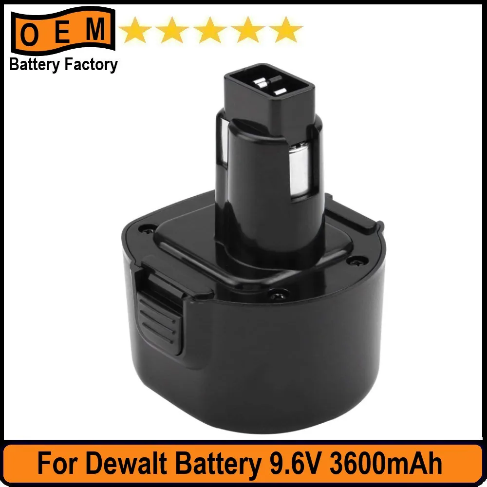 

3600mAh 9.6V Battery for Dewalt DW9062 DW9061 DW9062 DE9036 DE9062 DW9614 DE9061 DC750KA DC855KA DW050 DW050K DW902 DW926