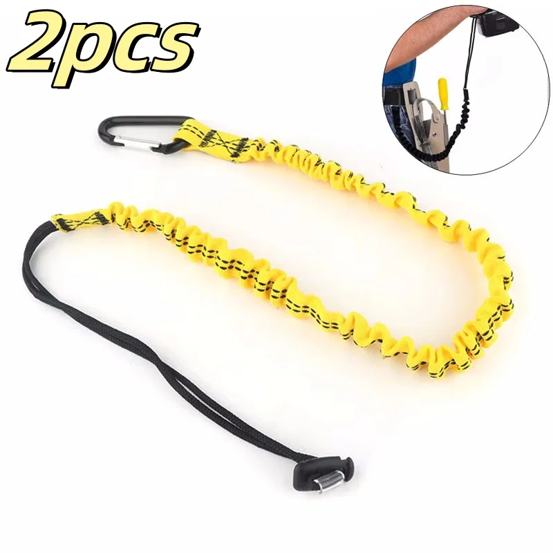 Professional High Altitude Protective Safety Elastic Buffer Sling Belt Carabiner Hook Aerial Work Anti Fall Off Rope Protector