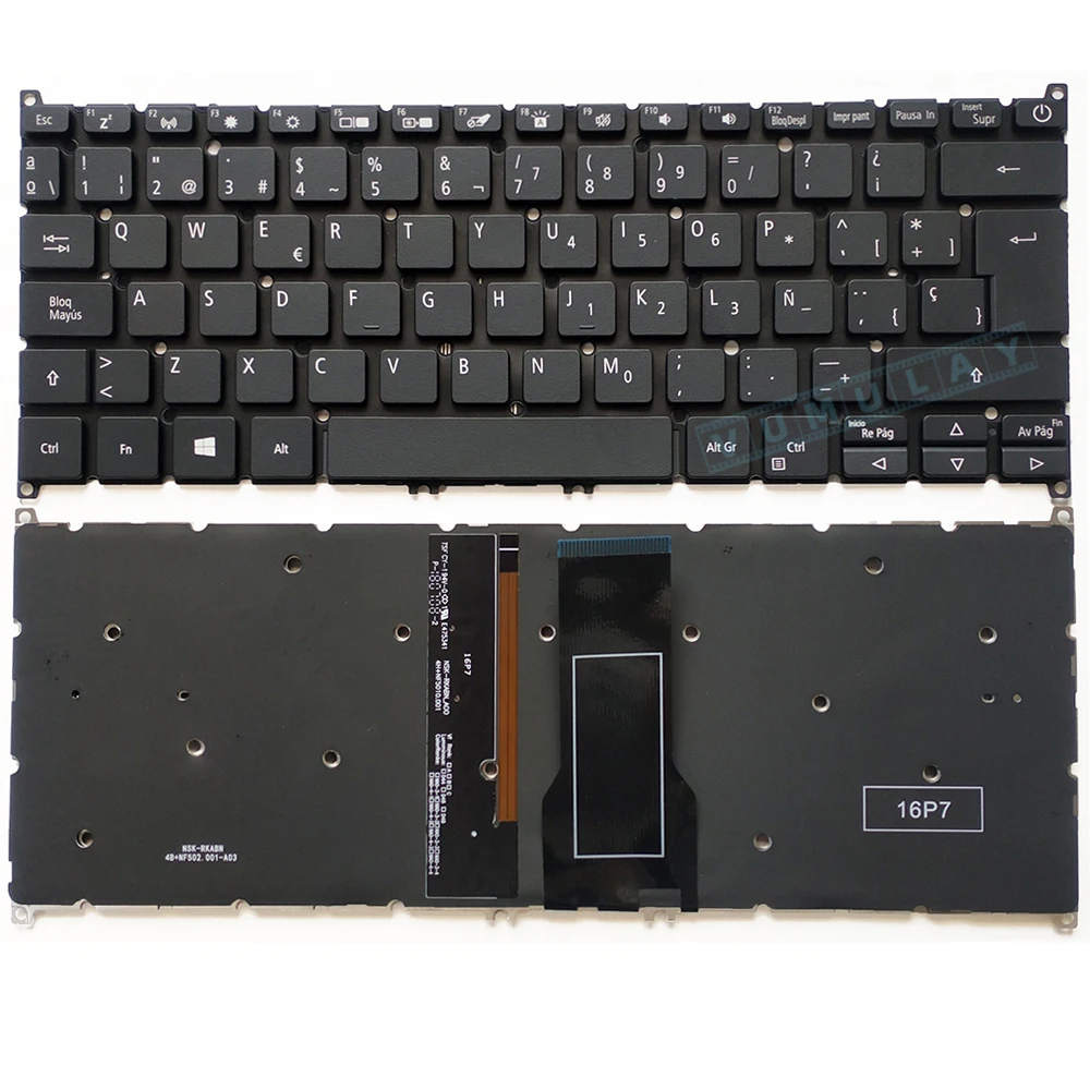 Klawiatura Hiszpański/francuski/portugalski/Wielka Brytania dla Acer Aspire 5 A514-54 A514-54G A514-54-55FQ N20C4 A514-53 A514-53G A514-52 A514-52G A514-52K sv03p _ a80swl NKI131312P 20305C42K201