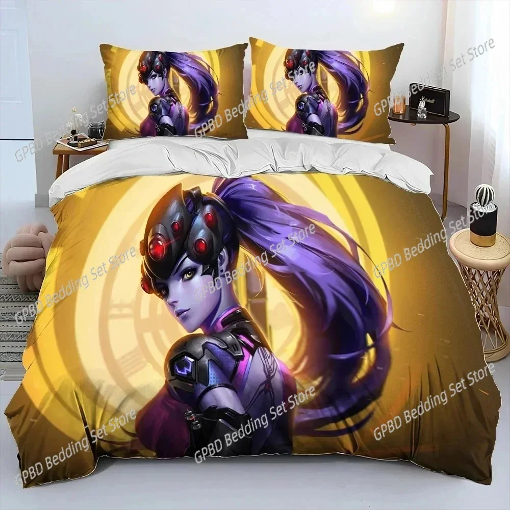 

3D Print OW Overwatch Game DVA Bedding Set Bedroom Soft Modern Bedspreads Comefortable Duvet Cover Quilt Cover And Pillowcase