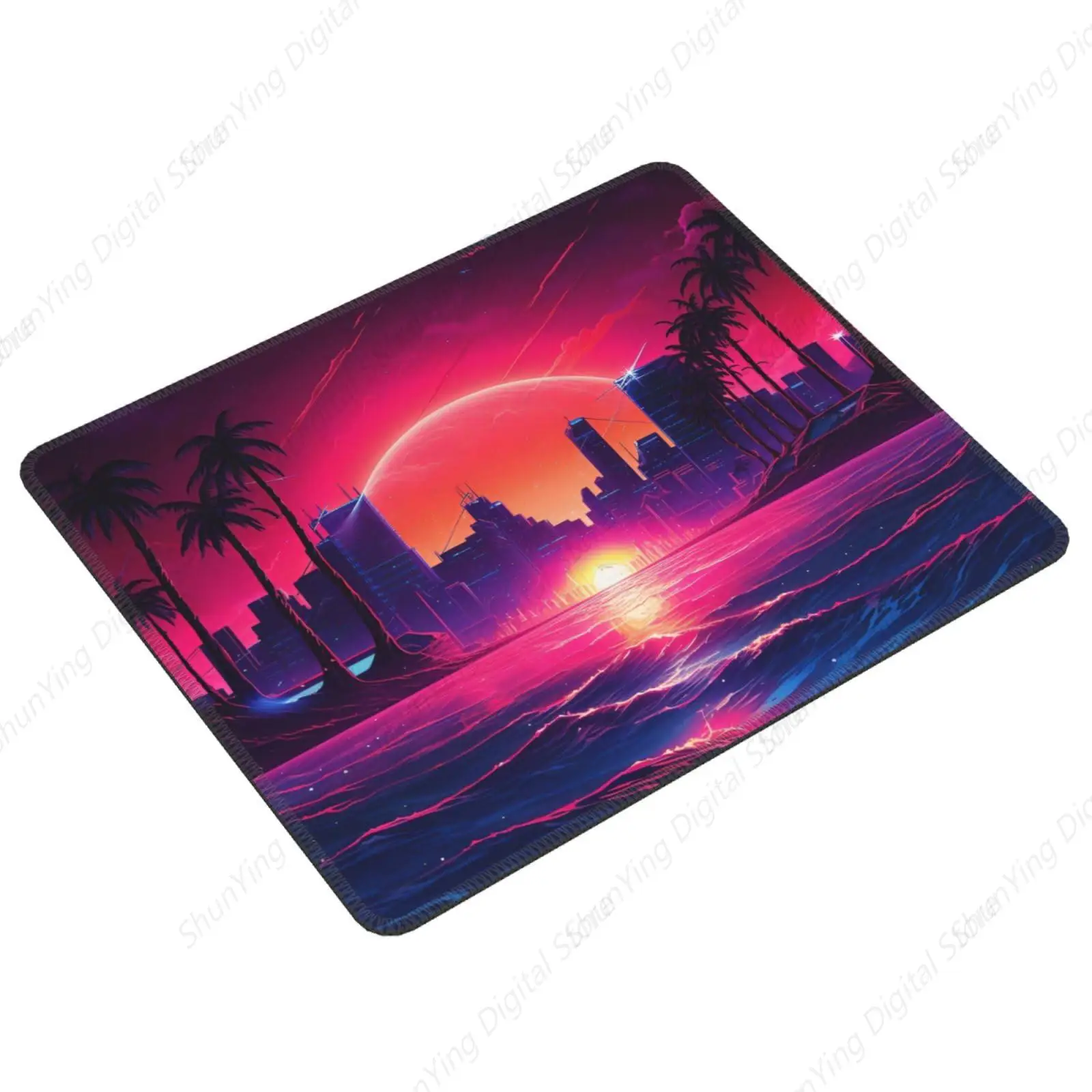 Cyberpunk City Mouse Pad Anti Slip Rubber Gaming Mouse Pad Men's And Women's Computer Laptop Office Mouse Pad 18*22cm