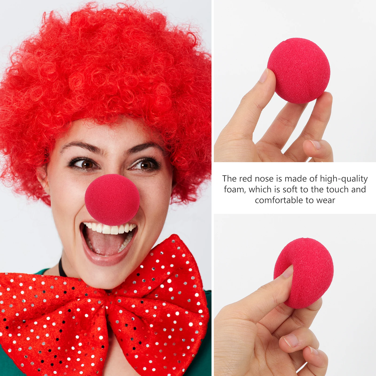 

25pcs Clown Cosplay Sponge Nose Decorative Carnival Circus Accessory Show Adult Magician Decoration