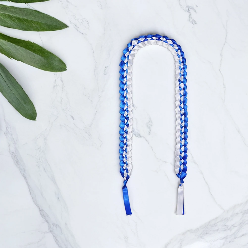 

Graduation Wreath Ribbon Double Layer Honor Cord Comfortable Neck Fit Elegant Design Party Leis Accessories Necklace Decorations