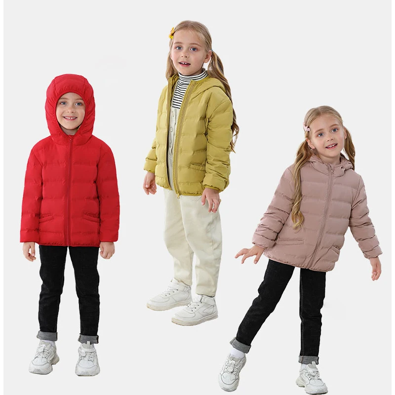 Family Look Matching Winter 90% White Duck Down Jacket Mom Daughter Son Outfits Boy Girl Kids Ultra Light Padded Spring Coat