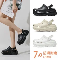 Flat Shoes Female Woman's Slippers Low Platform 2024 Rome PU Fabric Hoof Heels Flat Shoes Female Low House Slippers Platform Sli