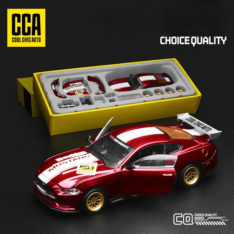 

CCA Simulation 1/42 Scale Ford Mustang 2018 GT Racing Car Model Collective Voiture Miniature Diecasts & Toy Vehicles For Boys