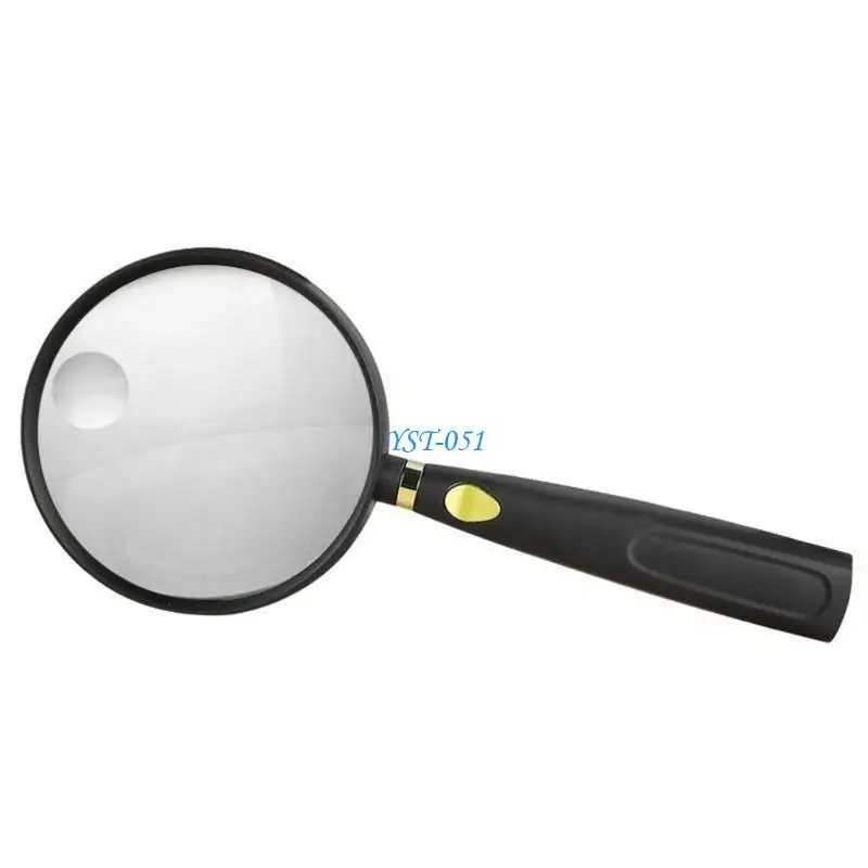 

E15A Portable Glass 5/6/13X Loupe Lens Inspection Magnifier Handheld Magnifier for Sennior Reading