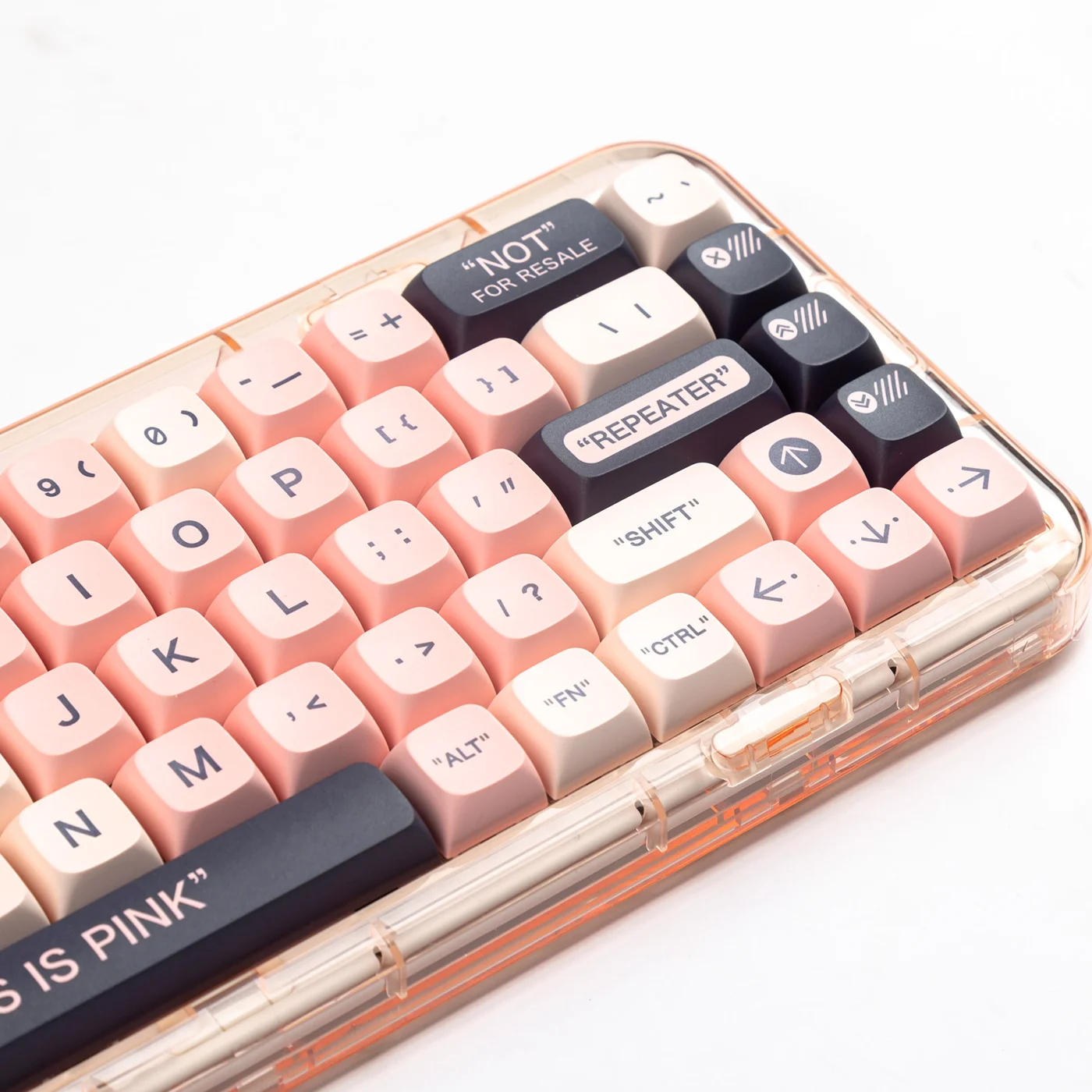 Powder Plastic XDA Height Keycaps Dirty Powder PBT Sublimation Adaptation RK98 N75 VGN 87 104 980